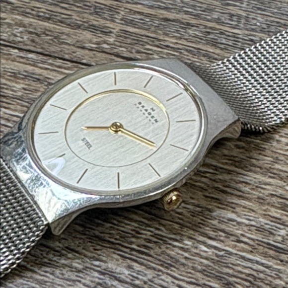 Skagen Denmark Stainless Steel Mesh Watch | Minimalist Silver Dial | 233SGSC main image 6